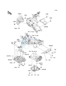 KSV 700 A [KFX 700] (A6F-A9F) A7F drawing GUARD-- S- -