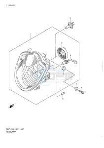 GSF-1250 BANDIT EU drawing HEADLAMP