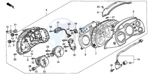 VFR750F drawing METER (VFR750FR/FS/FT/FV)