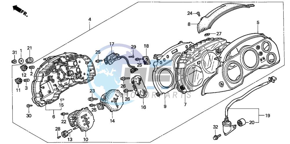 METER (VFR750FR/FS/FT/FV)