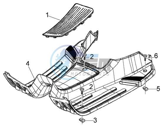 Foot board - rubber mats