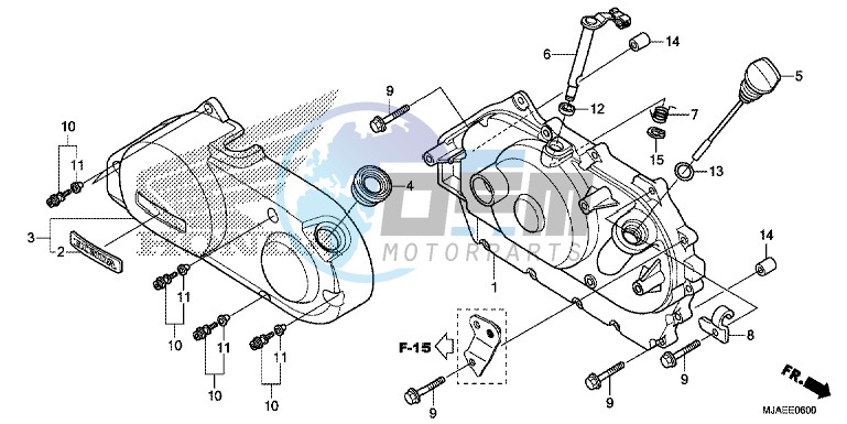 RIGHT CRANKCASE COVER (VT750CS/ C2B/ C2S/ C)