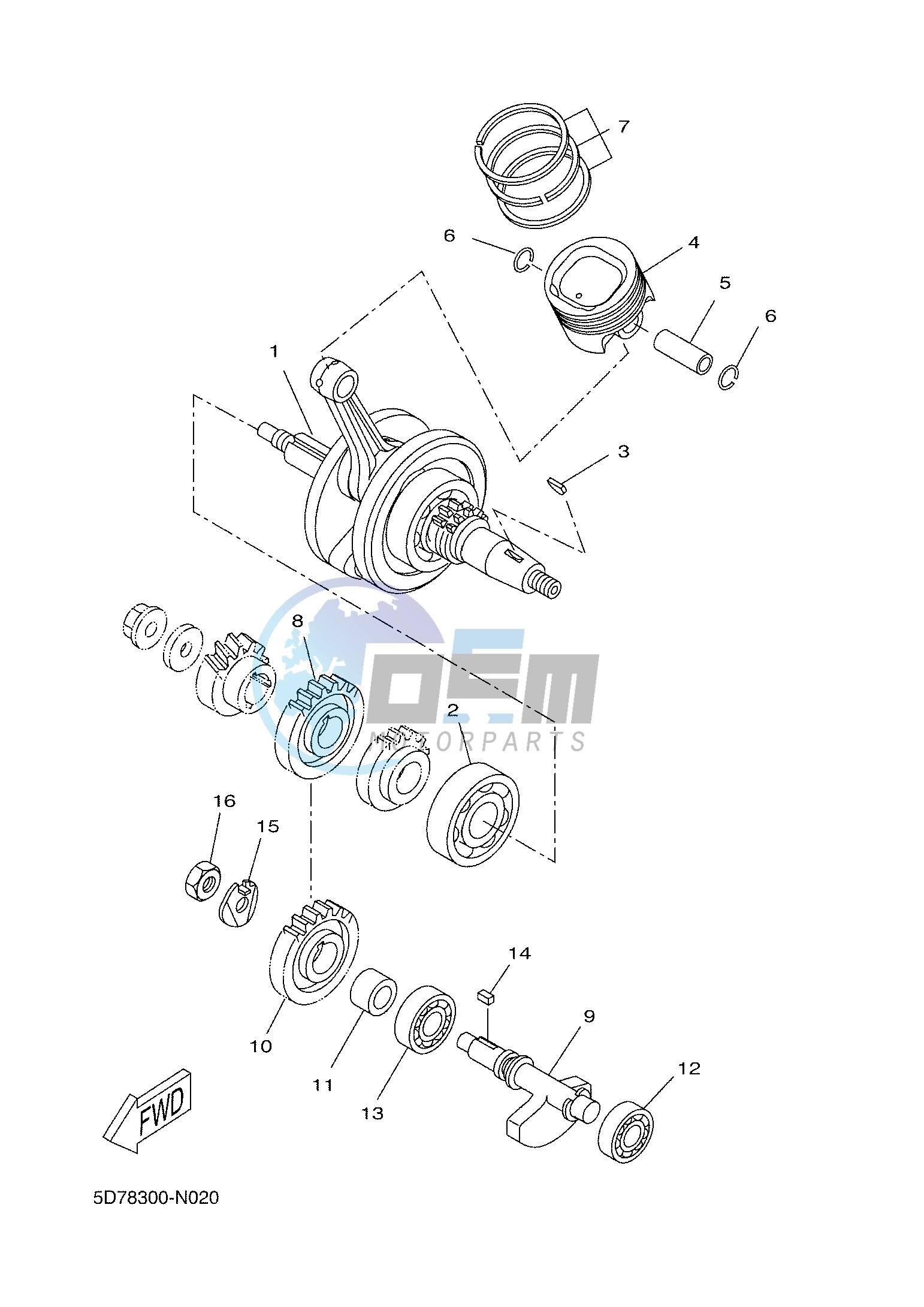 CRANKSHAFT & PISTON