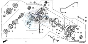 TRX420FAD TRX420 Europe Direct - (ED) drawing REAR FINAL GEAR