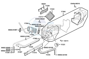 XCITING R500I drawing Air Cleaner