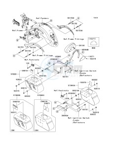 VN 2000 F [VULCAN 2000 CLASSIC LT] (6F-7F) F6F drawing SADDLEBAGS