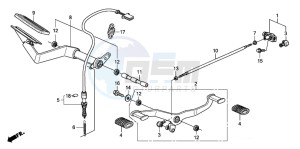 VTX1300S drawing PEDAL