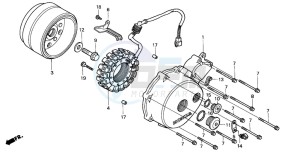 NV750C2 drawing LEFT CRANKCASE COVER/ GENERATOR