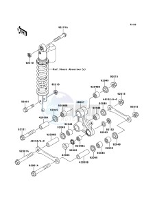 KX65 KX65AEF EU drawing Suspension