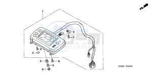 TRX680FAC drawing METER