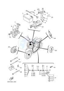 HW151 XENTER 150 (52S3) drawing ELECTRICAL 2