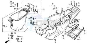 PK50M drawing LUGGAGE BOX/BODY COVER