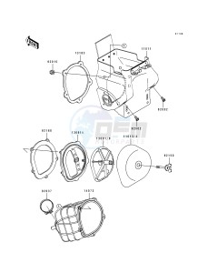 KX 250 H [KX250] (H1-H2) [KX250] drawing AIR FILTER