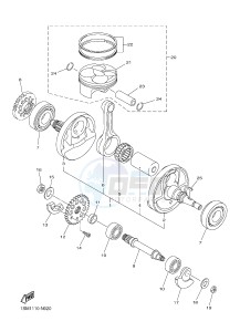 YZ250FX (B292 B293 B294 B294 B295) drawing CRANKSHAFT & PISTON