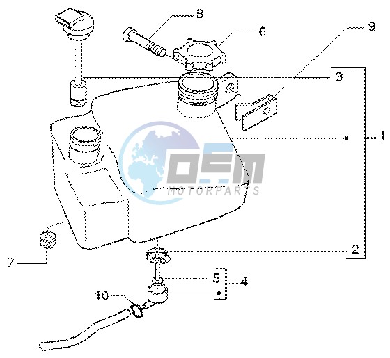 Oil mix tank