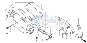 CRF450R drawing EXHAUST MUFFLER (CRF450R3-CM)