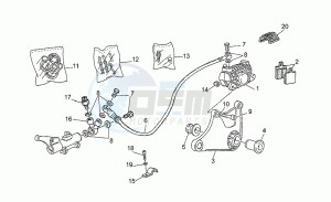 Nevada 750 drawing Rear brake caliper