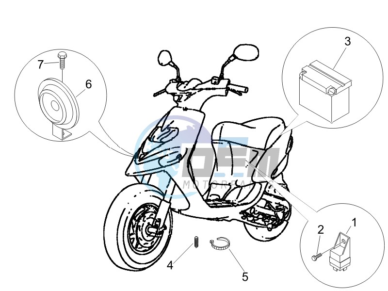 Remote control switches - Battery - Horn