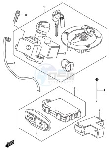 GSX-R125 drawing LOCK SET