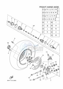 YFM700FWAD (BFEF) drawing REAR WHEEL 2