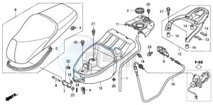 SH150R 125 drawing SEAT/LUGGAGE BOX