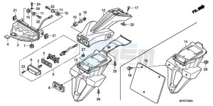 CB1000R9 UK - (E / MPH) drawing TAILLIGHT