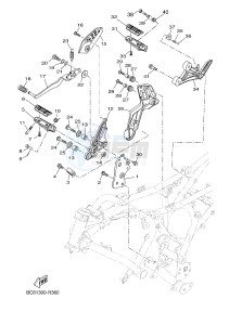 MTT690-A MT-07 TRACER TRACER 700 (BC61 BC61 BC61) drawing STAND & FOOTREST 2