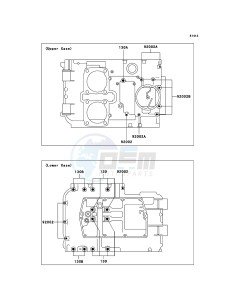 KLE500 KLE500B7F GB XX (EU ME A(FRICA) drawing Crankcase Bolt Pattern