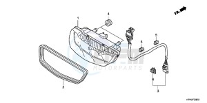 CBR650FAG CBR650F 6ED - (6ED) drawing TAILLIGHT