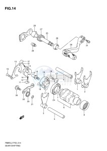 RM85 (P03) drawing GEAR SHIFTING