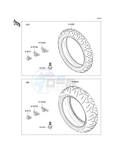 ZX 600 N [NINJA ZX-6RR] (6F) N6F drawing TIRES