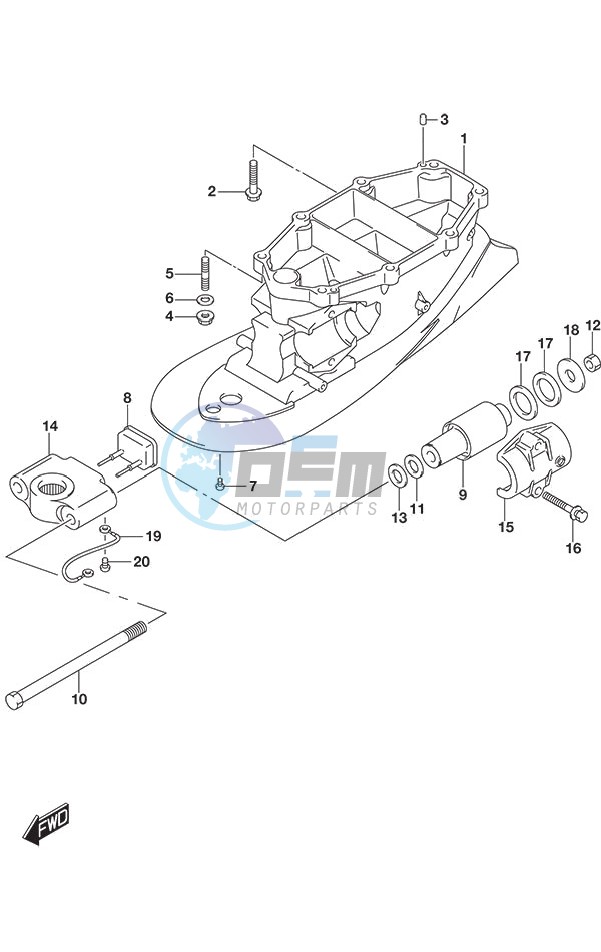 Drive Shaft Housing (DF 250S)