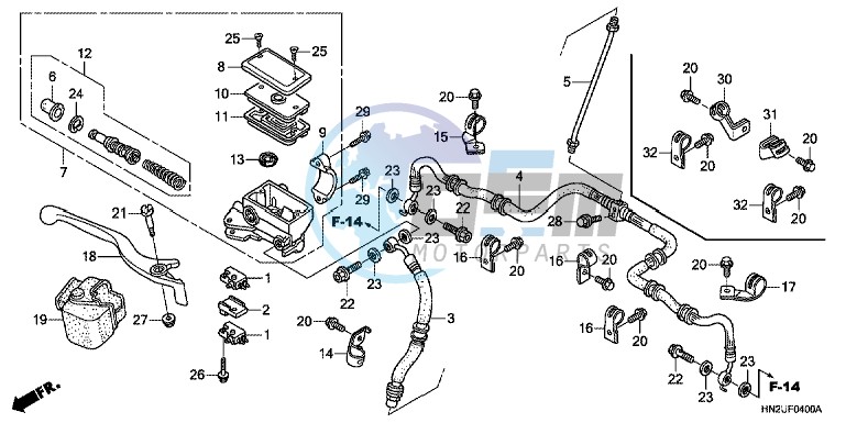 FRONT BRAKE MASTER CYLINDER