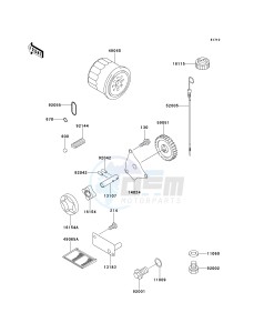 KAF 620 A [MULE 2510 4X4] (A1-A5) [MULE 2510 4X4] drawing OIL PUMP_OIL FILTER