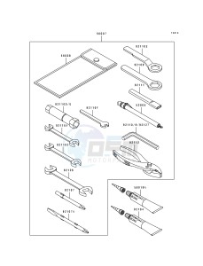 ZX 1100 F [GPZ 1100 ABS] (F1) [GPZ 1100 ABS] drawing OWNERS TOOLS