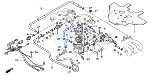 GL1500SE GOLDWING SE drawing WATER PIPE/THERMOSTAT