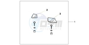 XL1000V9 F / CMF drawing PILLION ARM REST SET