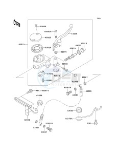 VN 1500 N [VULCAN 1500 CLASSIC FI] (N1-N3) [VULCAN 1500 CLASSIC FI] drawing FRONT MASTER CYLINDER