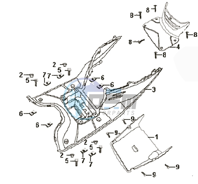 FOOTREST / LOWER COWLING