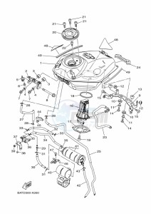 MT-07 MTN690-U (BHH4) drawing FUEL TANK