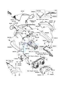 NINJA ZX-10R ZX1000D6F FR GB XX (EU ME A(FRICA) drawing Cowling