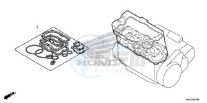 CBR650F 2ED - (2ED) drawing GASKET KIT A