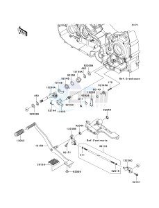 VN 1700 G [VULCAN 1700 CLASSIC LT] (9G-9FA) G9F drawing GEAR CHANGE MECHANISM