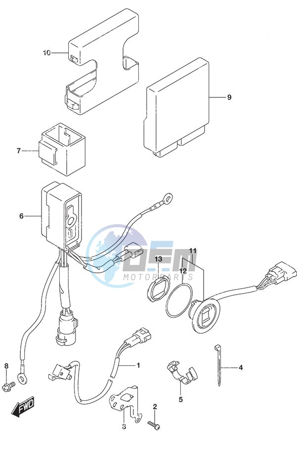 PTT Switch/Engine Control Unit