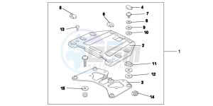 VFR1200FD VFR1200F UK - (E) drawing KIT,CARRIER BRKT