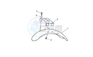 V7 II Special ABS 750 drawing Front body - Front mudguard