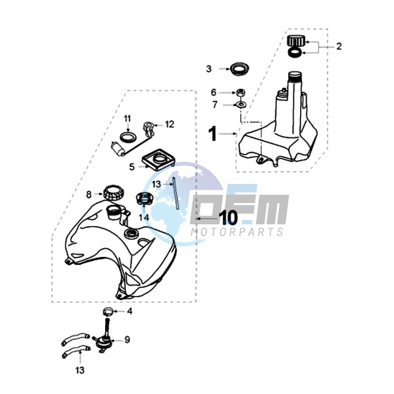 FUEL GAUGE WITHOUT WIRING HARNESS