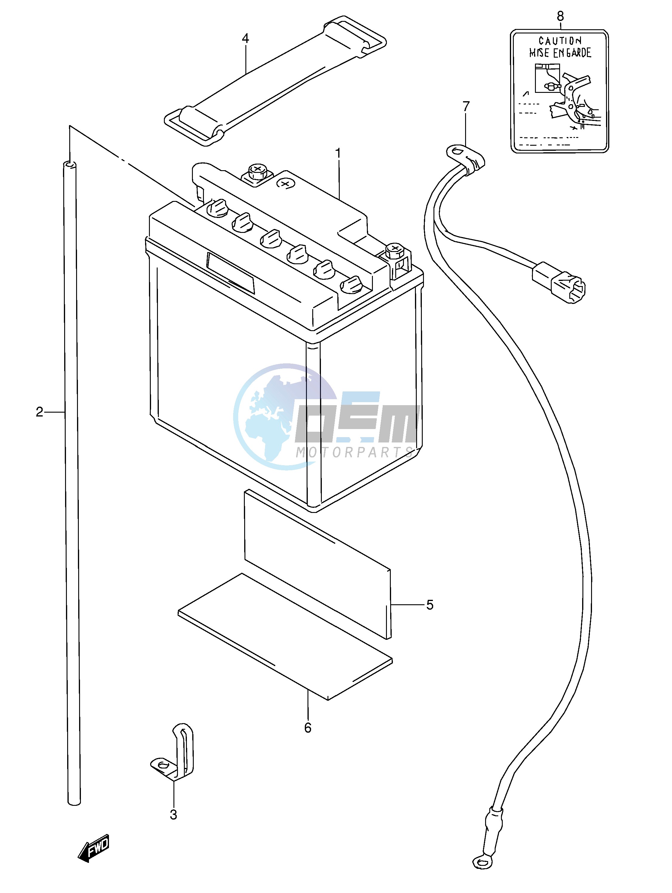 BATTERY (~F.NO.103641,E22:~F.NO.101929)