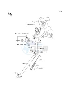 ER 650 A [ER-6N (EUROPEAN] (A6S-A8F) A7F drawing STAND-- S- -