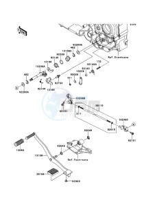 VN1700_VOYAGER_CUSTOM_ABS VN1700KDF GB XX (EU ME A(FRICA) drawing Gear Change Mechanism